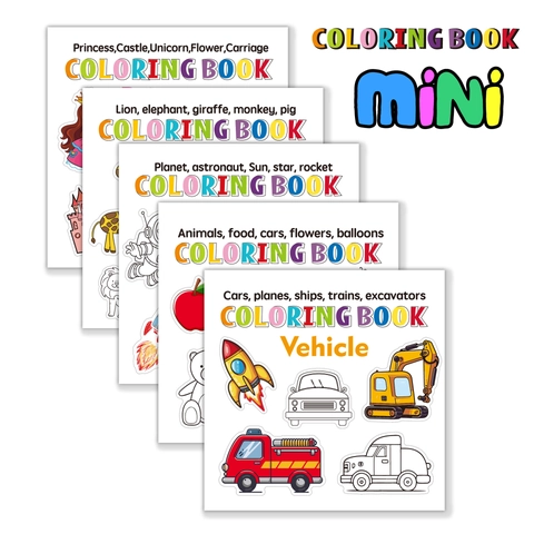 Mini Libri Da Colorare Portatili Per Bambini Graffiti Pittura Disegno Carta Giocattolo Educativo Attività Di Viaggio