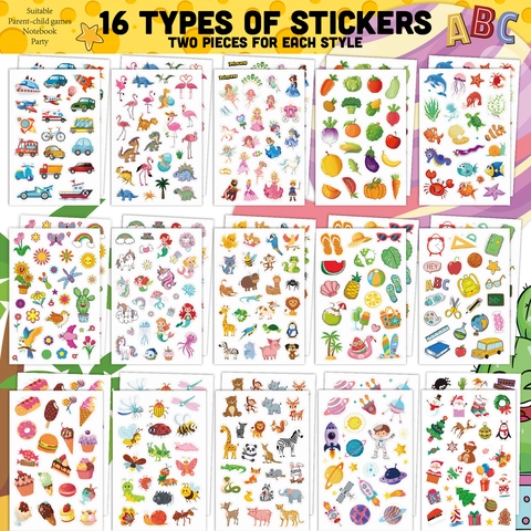 Adesivi In PVC Impermeabili Cartoni Animati Animali Unicorno Dinosauro Per Bambini DIY Scrapbooking Diario Decorazione Cancelleria