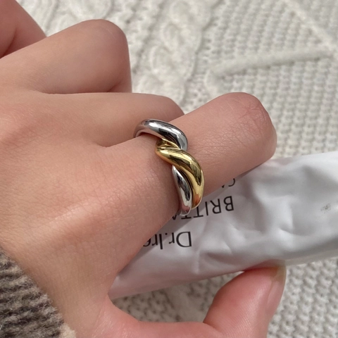Unregelmäßiger Wellenring Für Damen Minimalistischer Glänzender Kupferring Verstellbarer Stapelbarer Fingerschmuck