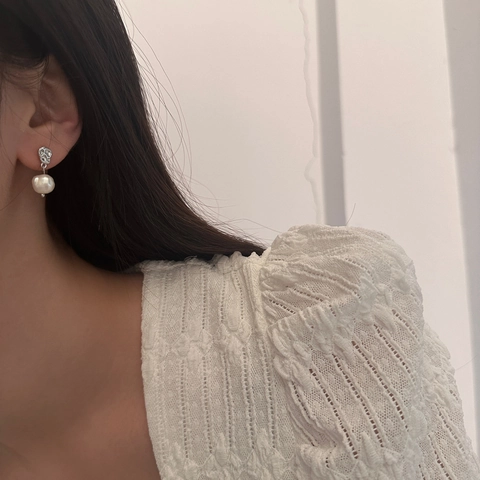 Pendientes Colgantes De Cobre Martillado Irregular Con Perla De Agua Dulce Joyería De Nicho Vintage Para Mujer