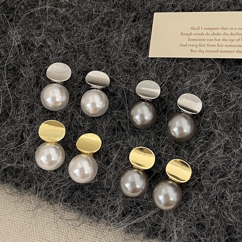 Geometrische Kunstparel Hangende Oorbellen Minimalistisch Spiegelglas Metaal Sieraden Vrouwen Elegant Koperen Oorbel Post