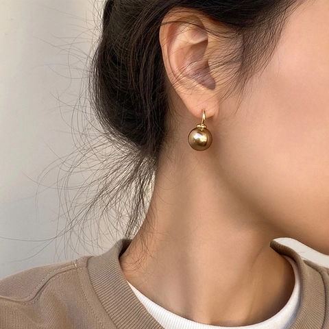 Orecchini Pendenti Retro Francesi Con Künstliche Perle Champagne E 925 Sterling Silver Earring Post Per Donna Gioielli Eleganti