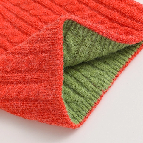 Scaldacollo in Maglia a Trecce Fronte Retro Caldo Invernale Scaldacollo Per Uomo Donna Esterno Antivento Accessori Sciarpa Lavorata a Maglia Spessa