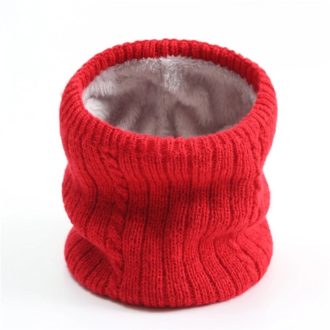 Winter Strickschal Für Damen Herren Dickes Fleecegefütterter Halswärmer Einfaches Zopfmuster Gerippt Einfarbig Warmer Schal Outdoor Zubehör