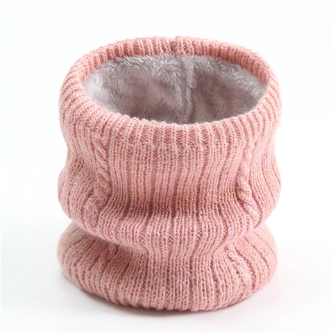 Winter Strickschal Für Damen Herren Dickes Fleecegefütterter Halswärmer Einfaches Zopfmuster Gerippt Einfarbig Warmer Schal Outdoor Zubehör