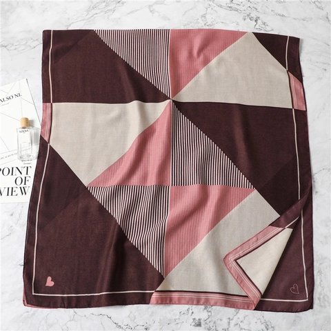 Bufanda De Rayas Geométricas Para Mujer Algodón Lino Chal Grande Bloque De Color Patrón Corazón Elegante Otoño Invierno Pashmina Larga