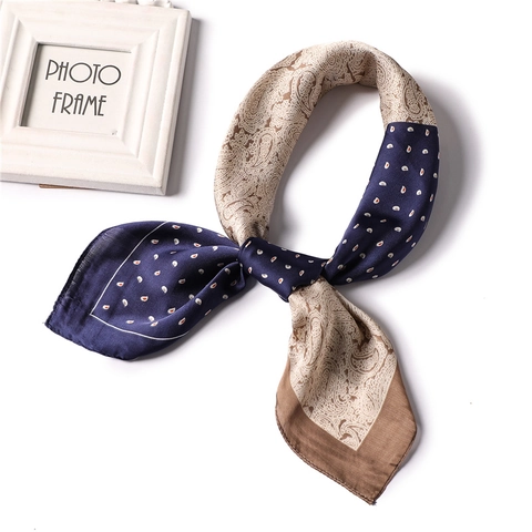Sciarpa Quadrata Retro Paisley Pois Raso Di Raso Patchwork Elegante Foulard Per Donna Accessorio Stile Etnico