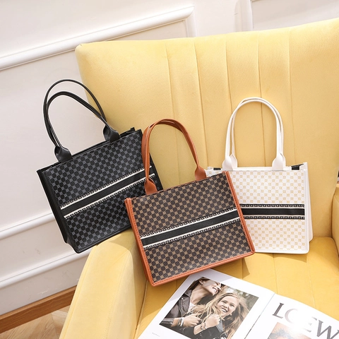 Bolso Tote Estampado de Moda para Mujer de Gran Capacidad de Cuero PU con Correa Ajustable Bolso de Hombro Casual Diario para Oficina