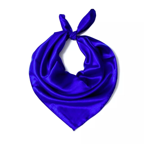 Solid Color Satin Square Scarf Imitation Silk Neck Scarf Bandana For Women Elegant Glossy Hair Accessory Small Plain Shawl