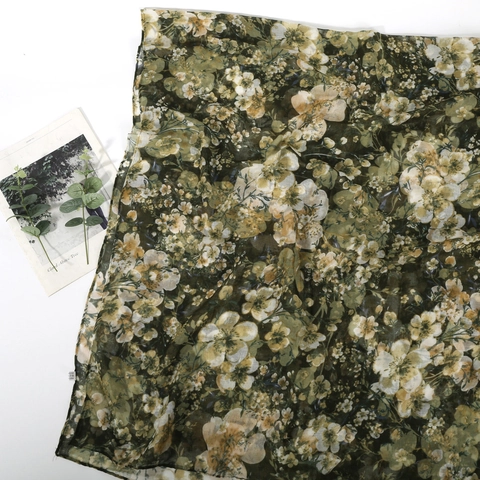 Écharpe Femme Imprimé Floral Élégant Léger Voile Châle Respirant Protection Solaire Rétro Accessoire