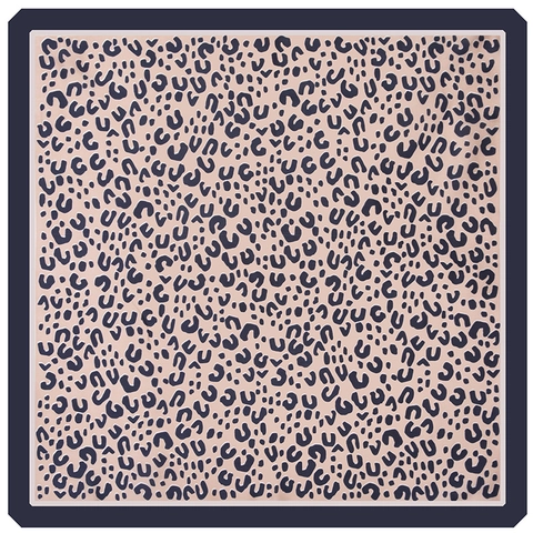 Women Fashion Leopard Print Satin Square Scarf Casual Silky Bandana Hair Scarf Neck Wrap Headwear For Ladies Accessory