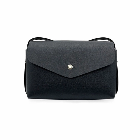Crossbody Bag Women PU Leather Litchi Grain Envelope Small Square Shoulder Purse Gold Metal Button Casual Daily Fashion