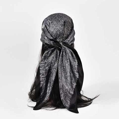 Square Scarf Satin Satiny Printed Headscarf Hair Wrap Large Bandana For Women Elegant Neck Scarf