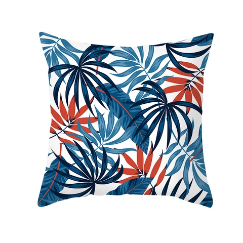 Tropische Pflanzen Kissenbezug Pfirsichhaut Monstera Palmenblatt Druck Nordischer Stil Dekorative Kissenhülle Für Sofa Heim