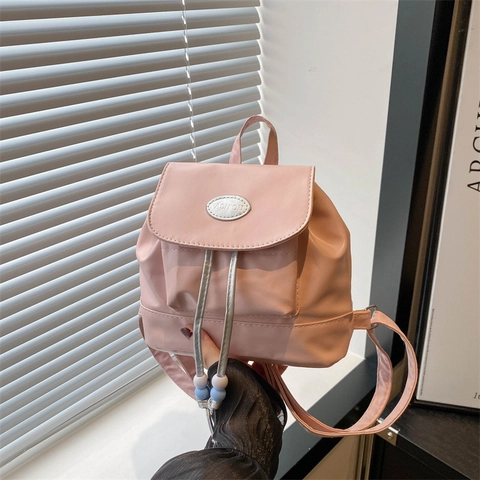 Mini Zaino Da Donna Retro Pelle PU Piccolo Zainetto Con Coulisse E Patta Moda Semplice Street Style Viaggio