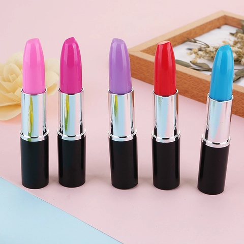Lippenstift Balpen Creatieve Simulatie Plastic Schrijfgereedschap Voor Studenten Kantoor Vrouwen Draagbare Noviteit Briefpapier
