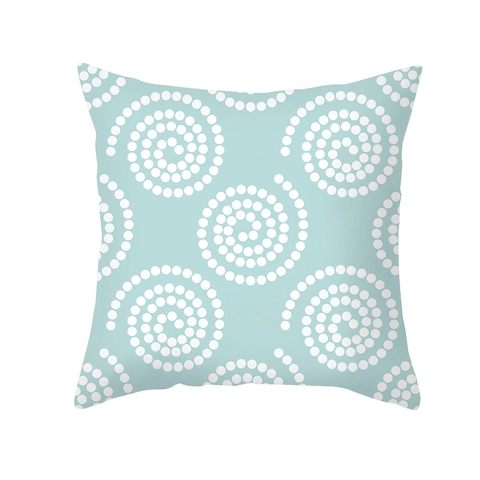 Minimalist Geometric Floral Print Cushion Cover Peach Skin Soft Decorative Pillowcase For Home Sofa Living Room Nordic Style