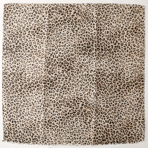 Châle Foulard Imprimé Léopard Polyester Léger Franges Élégant Polyvalent Femme Accessoire Mode
