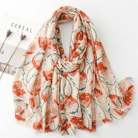 Damen Schal Stola Blumenmuster Goldfolie Bronzierung Groß Elegant Fransen Weich Wickeltuch Halstuch