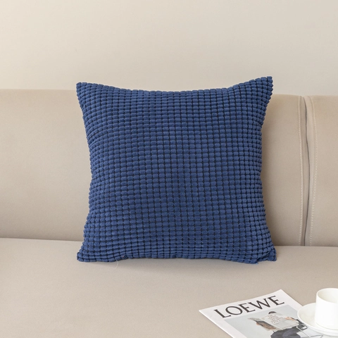 Moderne Effen Kleur Corduroy Kussenhoes Maïskorrel Vierkante Decoratieve Kussensloop Voor Woonkamer Bank Home Decor