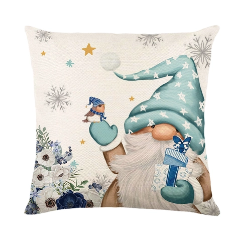 Weihnachts Kissenbezüge Polyester Dekorativ Nordischer Stil Wohnzimmer Sofa Winter Quadratisch Feiertags Kissenhülle