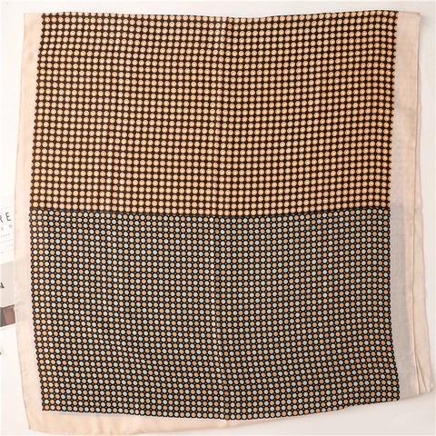 Sciarpa da Donna Vintage in Poliestere Patchwork con Quadrifogli Pois Stampe Geometriche Parasole Scialle da Spiaggia