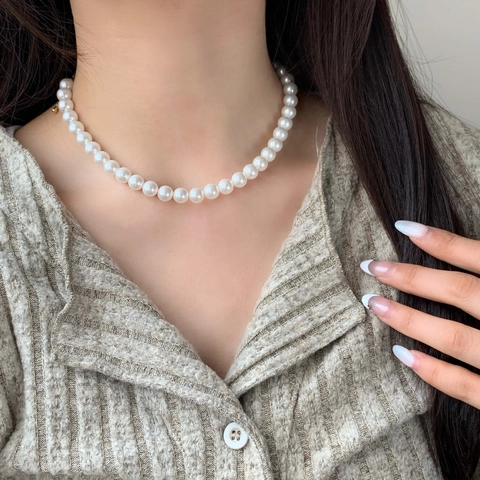 Collana Di Künstliche Perle A Farfalla Elegante Doppio Strato Ciondolo Zirconia Placcato Oro Gioielli Vintage Francesi Per Donna