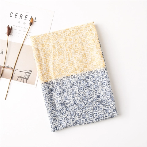 Damen Schal Leicht Sonnenschutz Blumen Geometrischer Druck Patchwork Mit Fransen Polyester Baumwolle Leinen Haptik