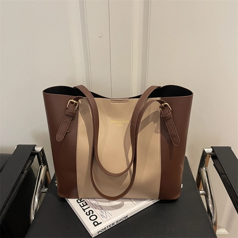 Borsa Tote Da Donna Grande Minimalista Pelle PU Borsa A Tracolla Per Pendolari Con Tracolla Regolabile E Chiusura Magnetica