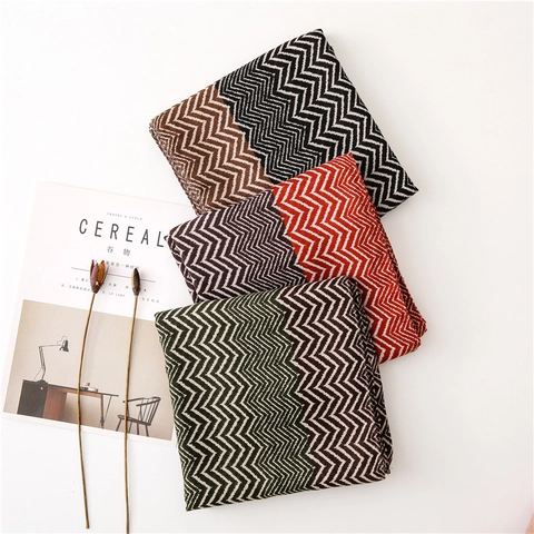 Dames Sjaal Chevron Patroon Polyester Licht Oversized Zigzag Print Sjaal Boheems Vintage Stijl Zacht Ademend