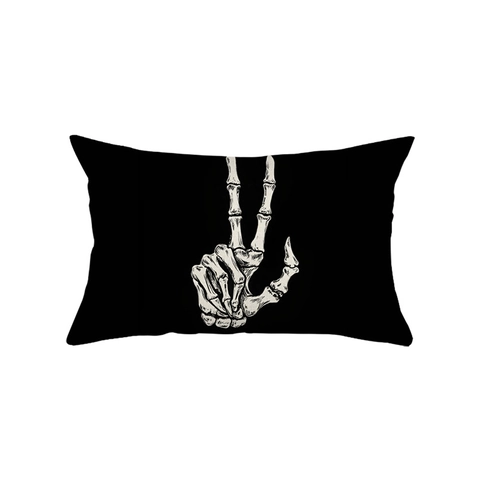 Halloween Kissenbezug Dekorative Polyester Digitaldruck Gruselige Geist Kürbis Skelett Hand Muster Für Sofa Schlafzimmer Wohnkultur