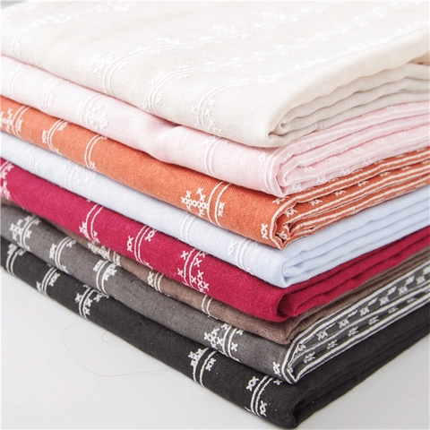 Sciarpa In Cotone E Lino Da Donna Ricamo Floreale Nappine Scialle Protezione Solare Etnico Boho Morbido Traspirante