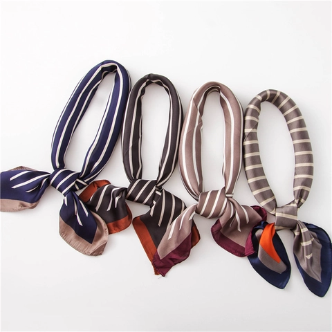 Elegante Foulard Da Collo In Imitazione Raso Piccolo Quadrato In Raso Per Donna Accessorio Decorativo Professionale
