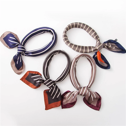 Elegante Foulard Da Collo In Imitazione Raso Piccolo Quadrato In Raso Per Donna Accessorio Decorativo Professionale