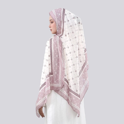 Hijab Musulmán Para Mujer Bufanda De Gasa Larga Chal Estampado Patrón De Lazo Ligero Transpirable Gorro Modesto