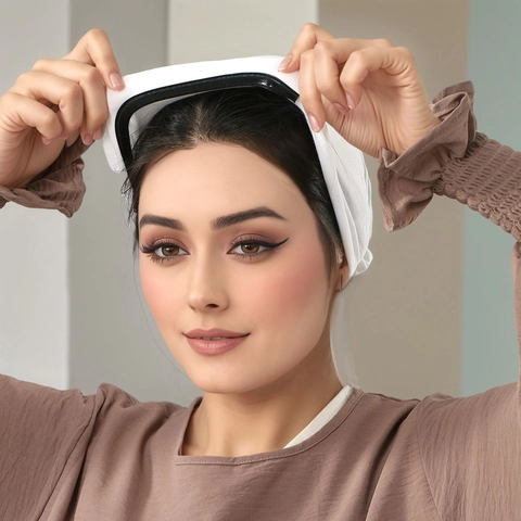 Femmes Couleur Unie Antidérapant Élastique Extensible Chapeau de Sous-vêtements Polyvalent Quotidien Mode Beanie Casquette Couvre-chef