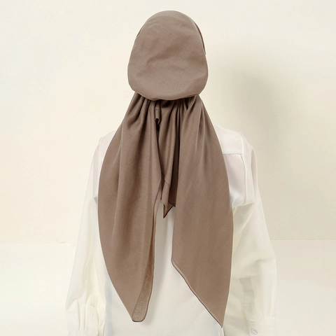Donna Hijab Musulmano Turbante Cappello Poliestere Strass Perline Stile Etnico Copricapo Leggero Sciarpa