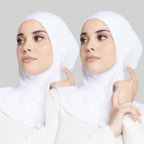 Inner Hijab Cap Muslim Ninja Under Scarf High Elastic Mercerized Cotton Full Coverage Breathable Neck Cover For Women