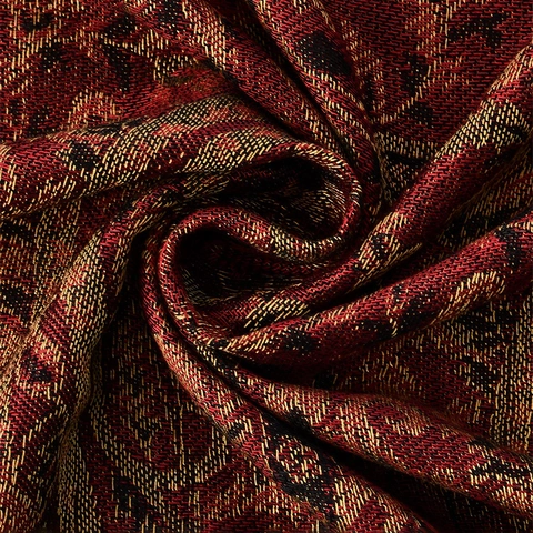 Women Retro Paisley Shawl Ethnic Jacquard Scarf With Tassels Bohemian Warm Winter Long Wrap Polyester Pashmina
