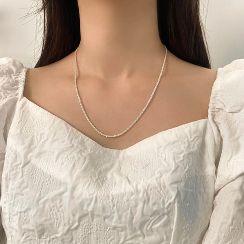 Collier Chaîne À Chevrons Minimaliste En Cuivre Galvanisé Collier Ras Du Cou Étincelant Pour Femmes Bijoux Élégants
