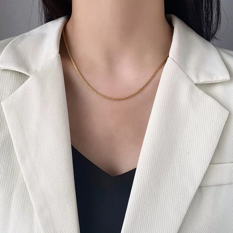 Collier Chaîne Fine Minimaliste Scintillant Poussière D'étoiles Cuivre Galvanisé Étoilé Bijoux Élégants Pour Femmes Hommes