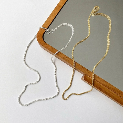 Collier Chaîne Fine Minimaliste Scintillant Poussière D'étoiles Cuivre Galvanisé Étoilé Bijoux Élégants Pour Femmes Hommes