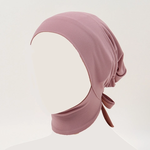 Sotto Hijab Raso Di Latte Elastico Regolabile Con Lacci Ninja Interno Cuffia Tinta Unita Donne Traspirante Comodo