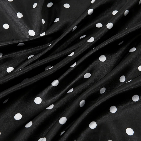 Fashion Large Satin Square Scarf Women Silk Like Printed Decorative Head Neck Scarf For Bags Polka Dot Leopard Scarf