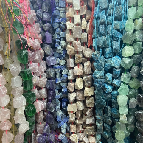 Perles de Pierre Brute Irrégulières Naturelles pour la Fabrication de Bijoux DIY Quartz Guérisseur Agate Spécimen Minéral Reiki