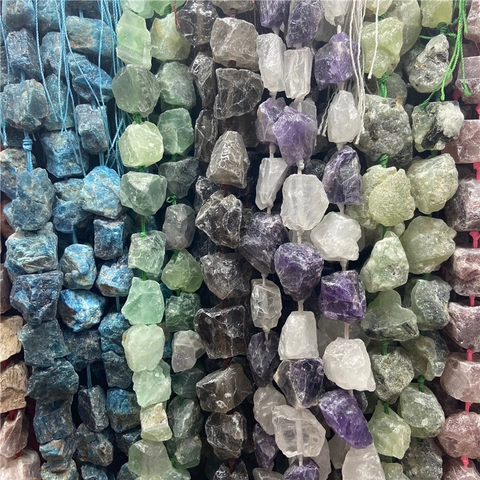 Perles de Pierre Brute Irrégulières Naturelles pour la Fabrication de Bijoux DIY Quartz Guérisseur Agate Spécimen Minéral Reiki