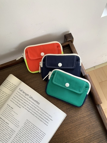 Mini Nylon Coin Purse Ins Style Lipstick Storage Bag Portable Earphone Pouch For Women Men Casual Travel Daily Organizer Pouch