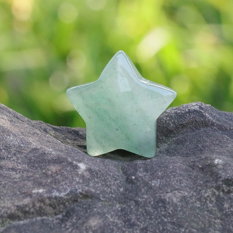 Adorno de Estrella de Cristal Natural Piedra Curativa Pulida Estrella de Cinco Puntas para Decoración de Mesa de Oficina en Casa Regalos Espirituales