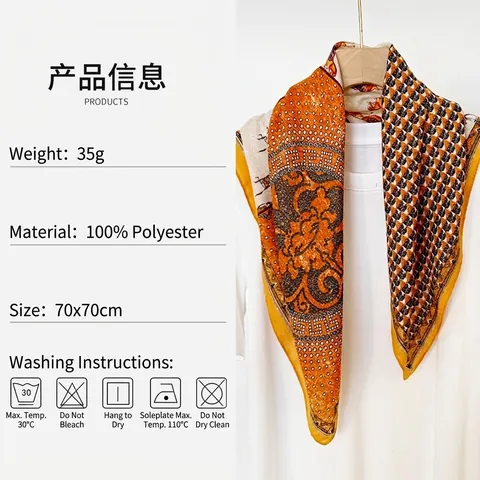 Dames Retro Paardenprint Satijnen Vierkante Sjaal Elegante Hahnentritt Geometrische Decoratieve Hals Hoofd Sjaal Haaraccessoire