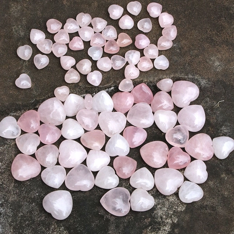 Cristallo di Quarzo Rosa Naturale a Forma di Cuore Pietra Preziosa Rosa Lucidata per Decorazione Casa Ufficio Ornamento Regalo
